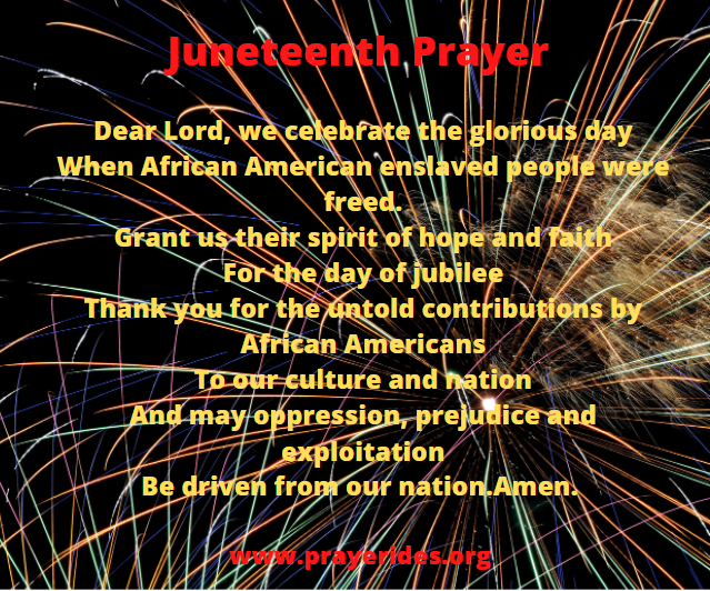 Juneteenth Prayer and Freedom Day Prayer - Prayer Ideas